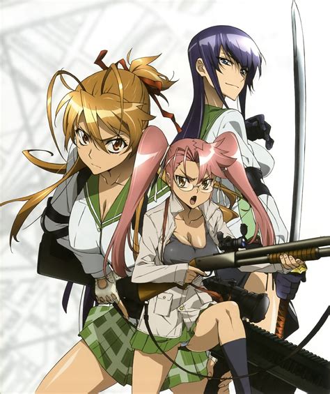 A collection of romantic comedies set in high school. . Highschool of the dead henti